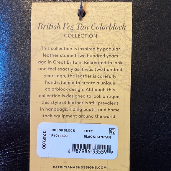 PATRICIA NASH Braden Danville Colorblock Leather Tote Bag - Picture 10 of 13